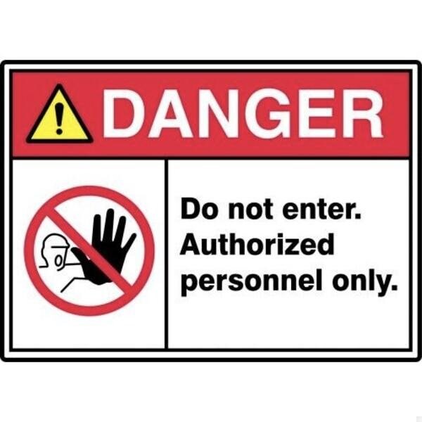 Accuform ANSI DANGER Safety Sign DO NOT MRDM102XV MRDM102XV - main
